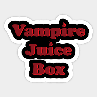 Vampire Juice Box Sticker